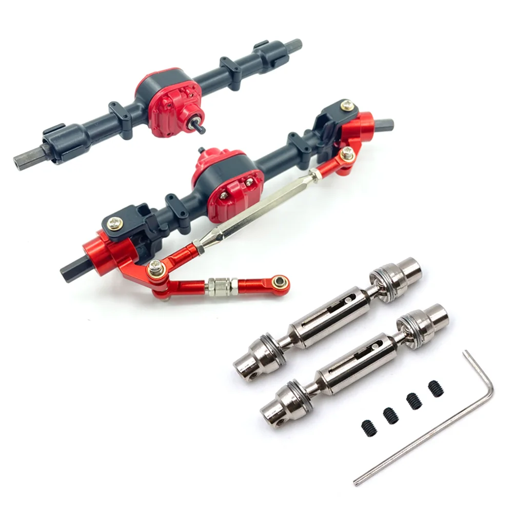 MN D90 D91 D96 D99S MN-90 MN99S, металлическая передняя и задняя оси с приводным валом 1/12, аксессуары для радиоуправляемых автомобилей