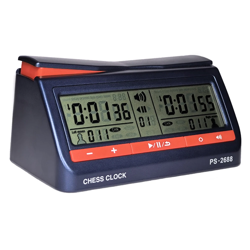Digital Chess Clock LCD Screen ABS International Checkers Timer for Board Games and Chess Adult Board Games Accessories chess timer