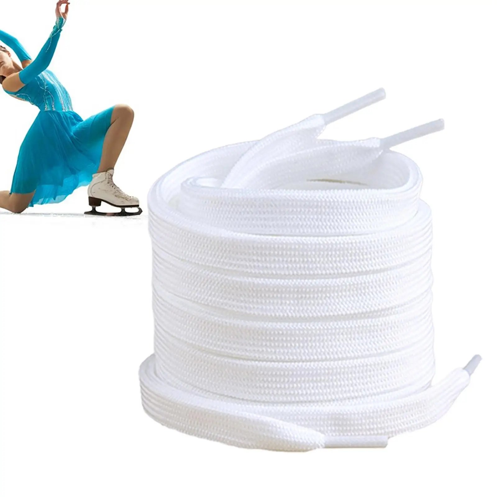 1 Pair Hockey Skate Laces Solid Figure Skating Laces Portable Roller Skates Outdoor Winter Sports Accessories for Boots Roller 3