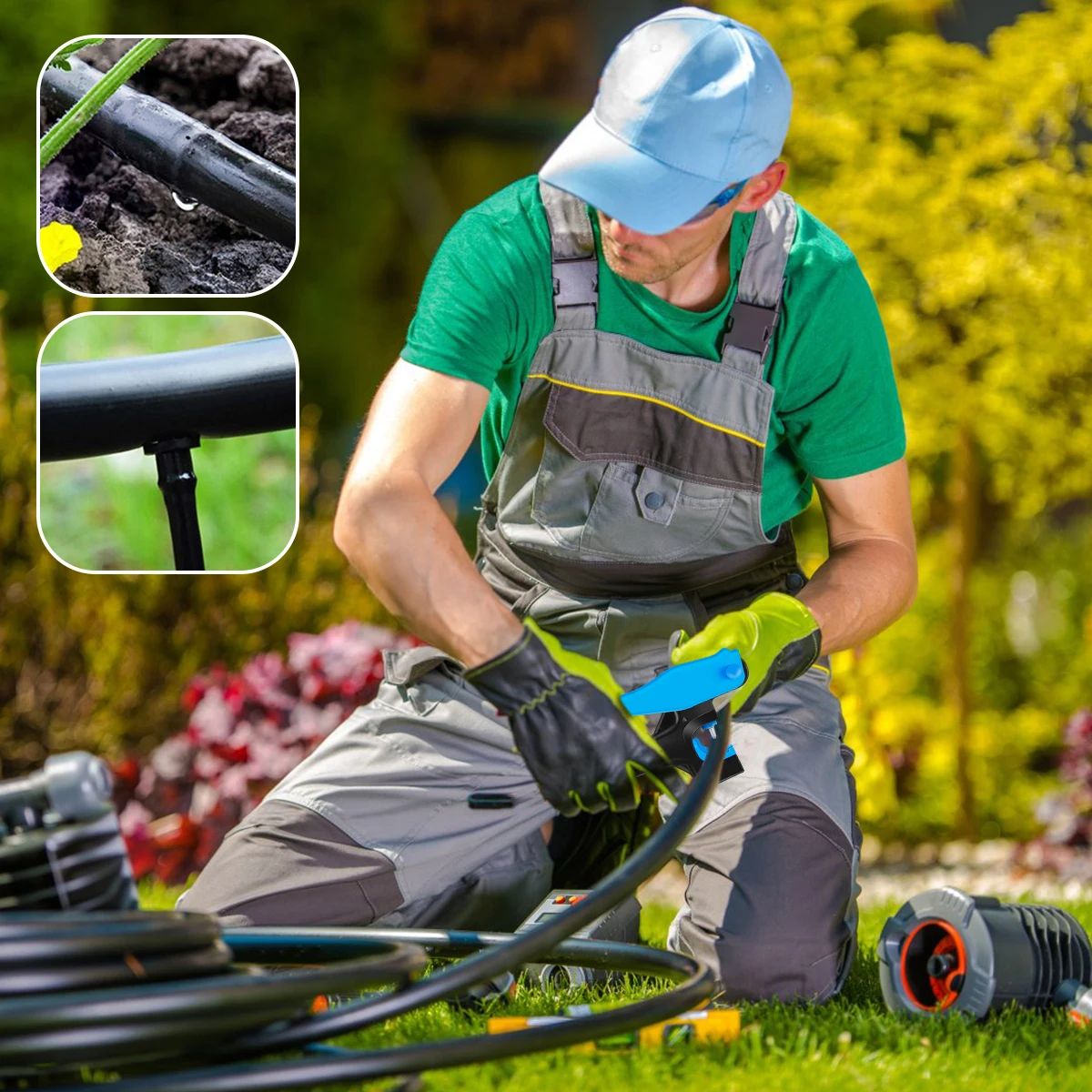 Description Picture 4 of item2 Pcs 4mm Water Pipe Puncher PE Pipe Hose Tubing Drilling Tool Dripper Nozzle Inserting Open Hole Tools Drip Irrigation Supplie