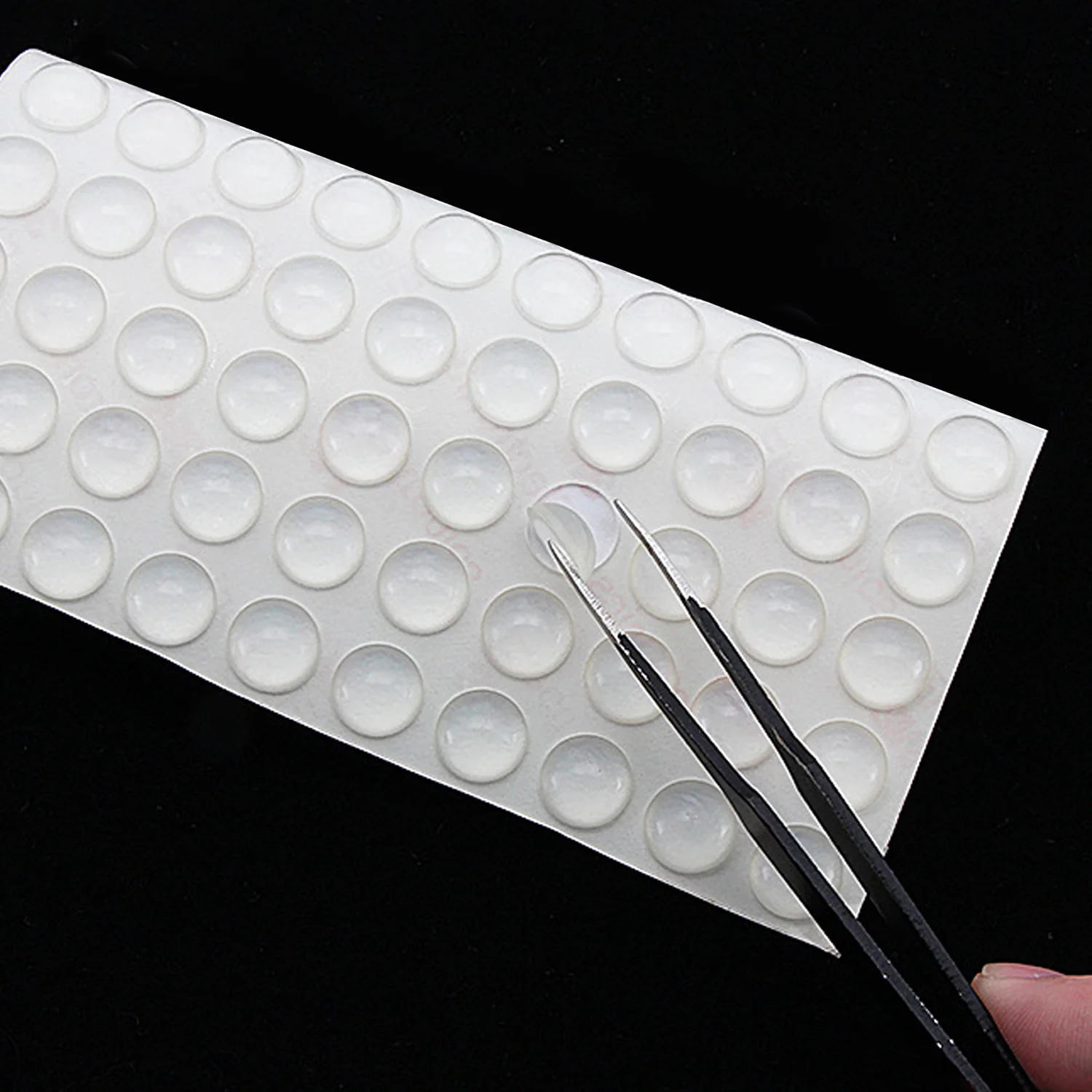 Silicone Furniture Pads 100Pcs Self Adhesive Door Stopper Rubber Damper Buffer Cabinet Bumpers Cushion Protective