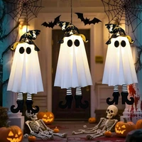 1/2/3pcs Halloween LED Light Up Witch Ghost for Halloween Party Home Indoor Outdoor Yard Decoration Scary Hanging Ornaments Gift 1