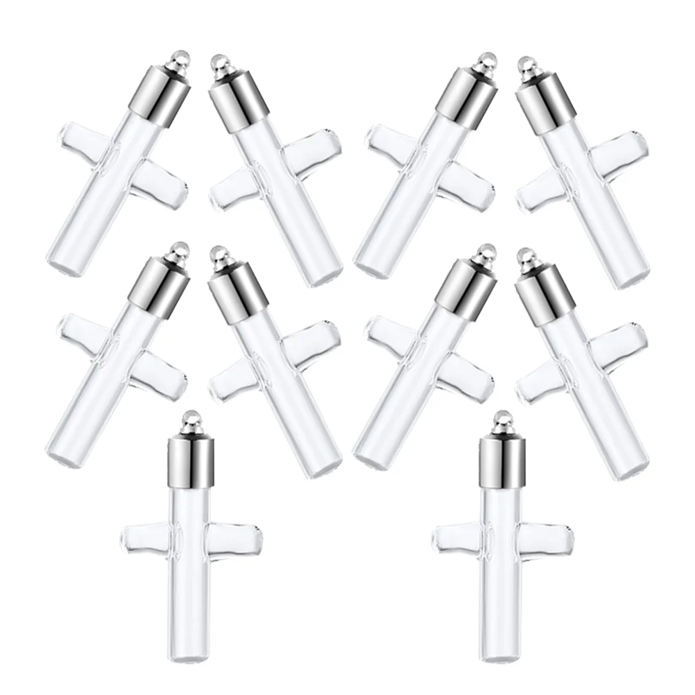 

Glass Bottle Pendant Small Bottles with Lid Candy Vial Container Tiny Jars Screw