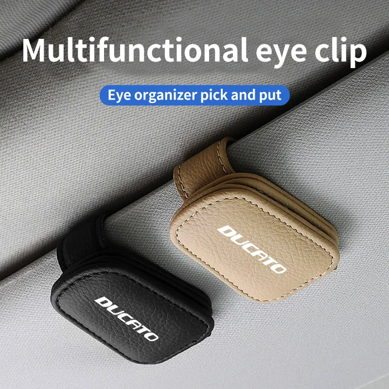 

For Fiat DUCATO Car Eyeglass Holder Glasses Storage Clip Auto Sunglasses Holder Multifunction Glasses Accessories