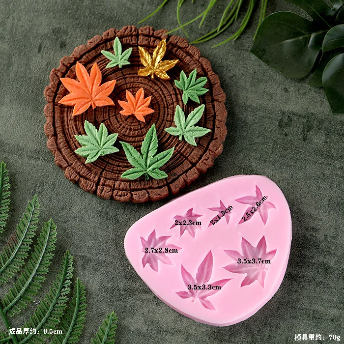 Leaf Stump Silicone Mold – Fondant, Cookie, Cake, Chocolate Mould, DIY Cake Decorating ... - SKU NSBM1157 - UGI Packaging