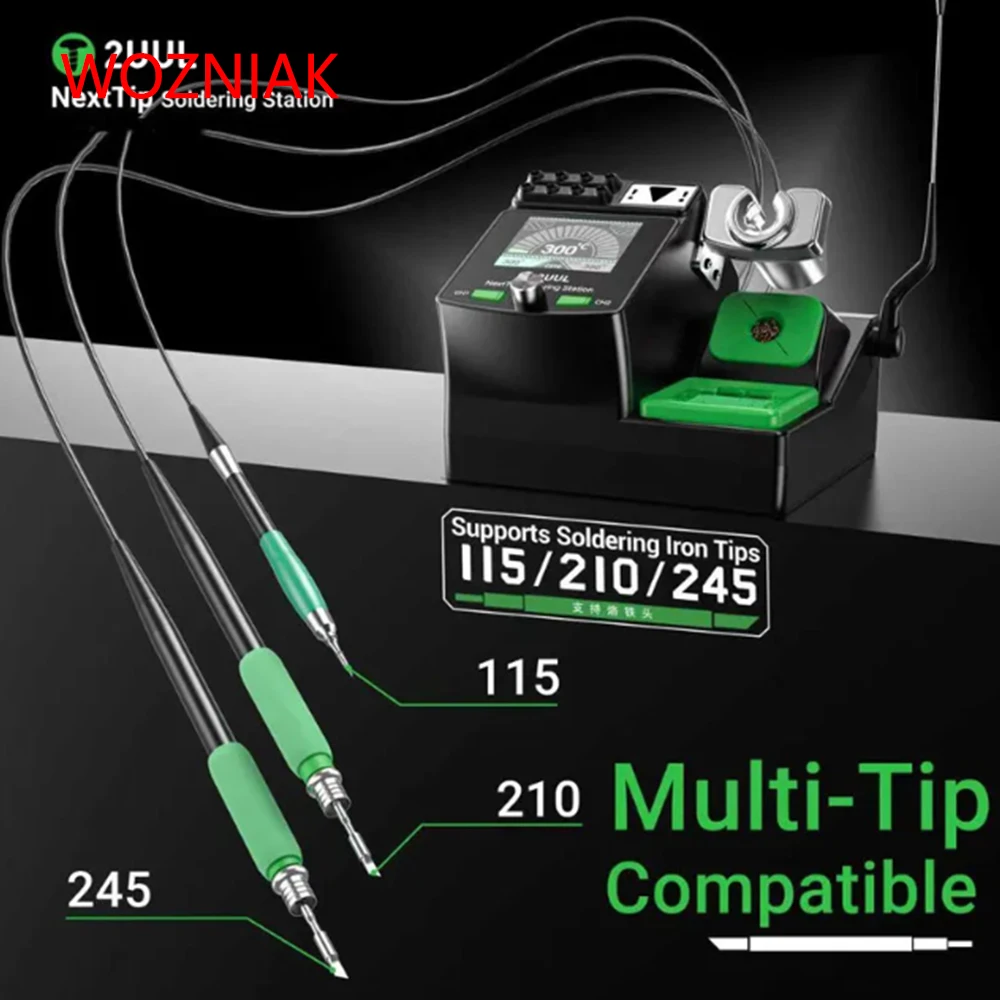 2UUL NT210 넥스트팁 납땜 스테이션 80W 호환 C210 C245 C115 핸들 모바일폰/태블릿 칩 PCB IC 수리 납땜용