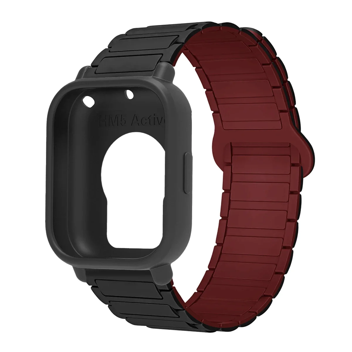 Enhanced Protective Case with Silicone Strap and Magnetic Sports Bands - Full Cover Screen TPU Soft Shell