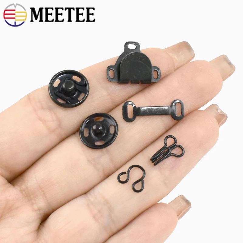 Ganci Occhielli Prym Neri Ganci E Occhi Per Abiti Prym - Acciaio Nero, Numero 2, Per Fissare Pantaloni, Camicie, Gonne Chiusure Metalliche Per Abiti