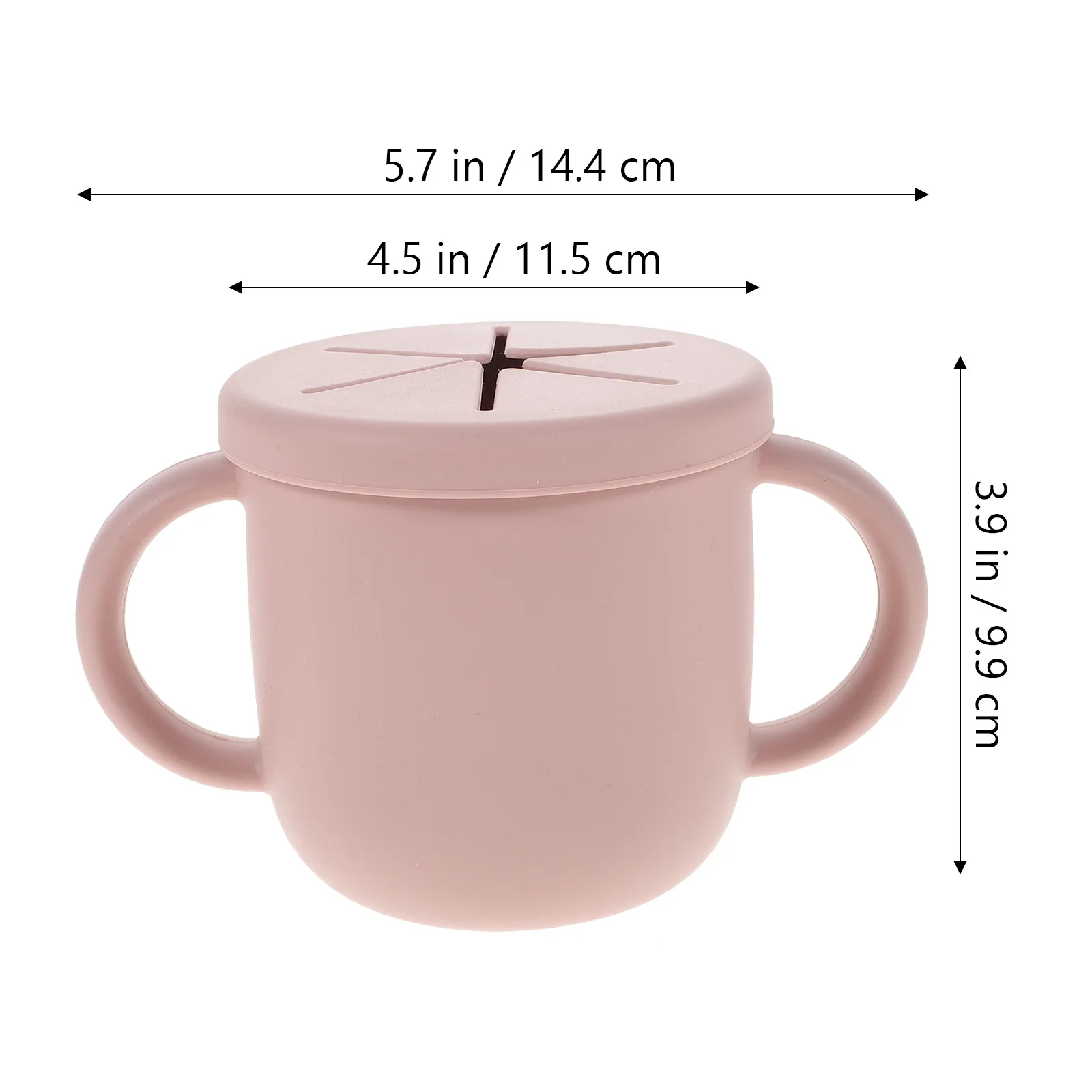 실리콘 학습컵, 손잡이 두 개, 용, 식품 등급, 흘림 방지, 훈련용 음료/간식 컵,  수유컵