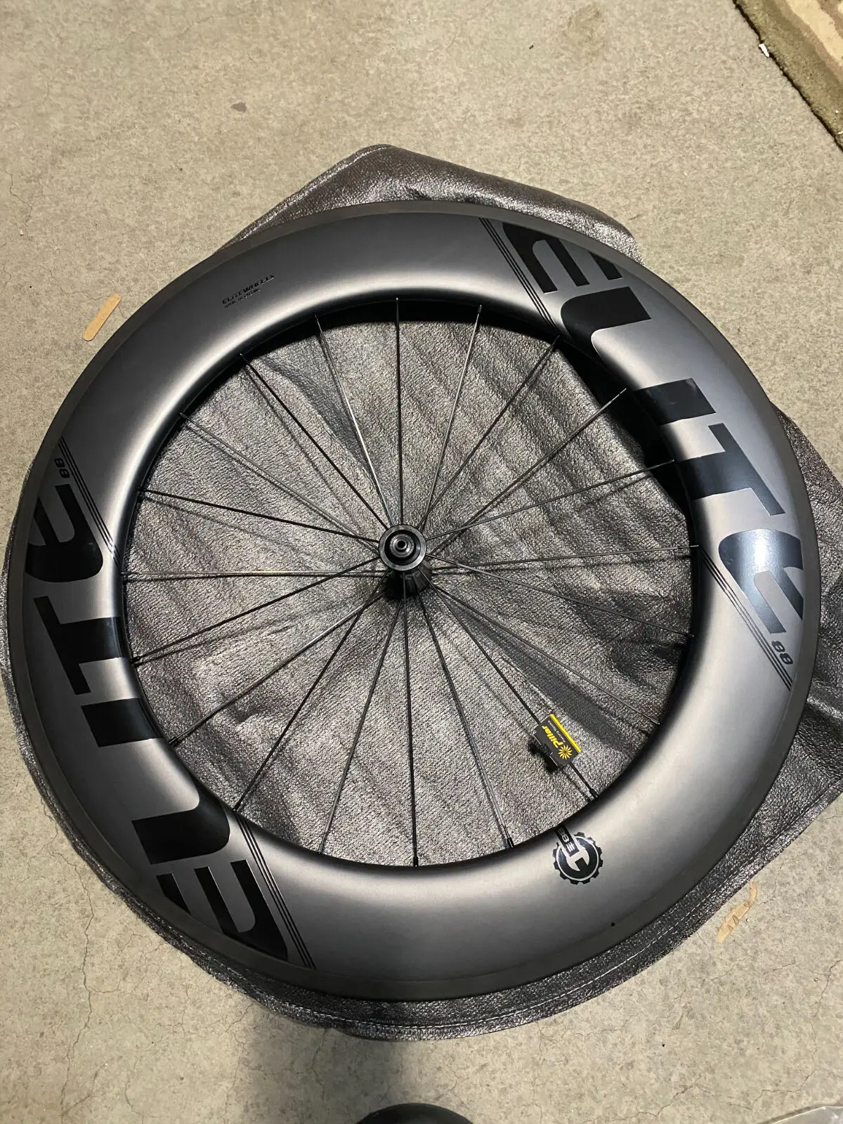 ELITEWHEELS US WAREHOUSE USED 88mm depth 25mm Black decal A 