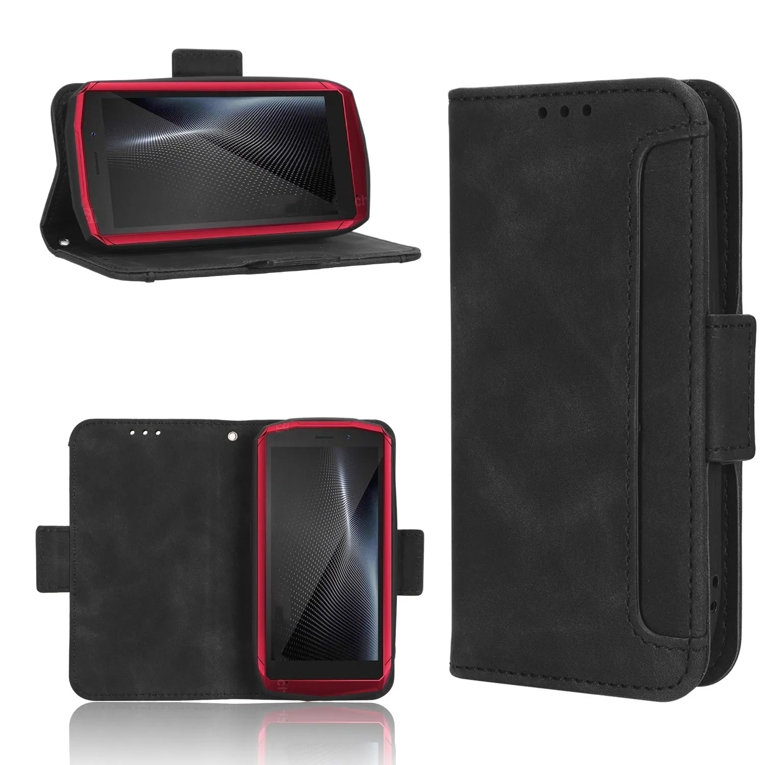 Custodia Portafoglio In Pelle PU Con Supporto E Slot Carte Per Cubot R19 (5,71 Pollici) - Cover Protettiva Con Chiusura Magnetica - 2