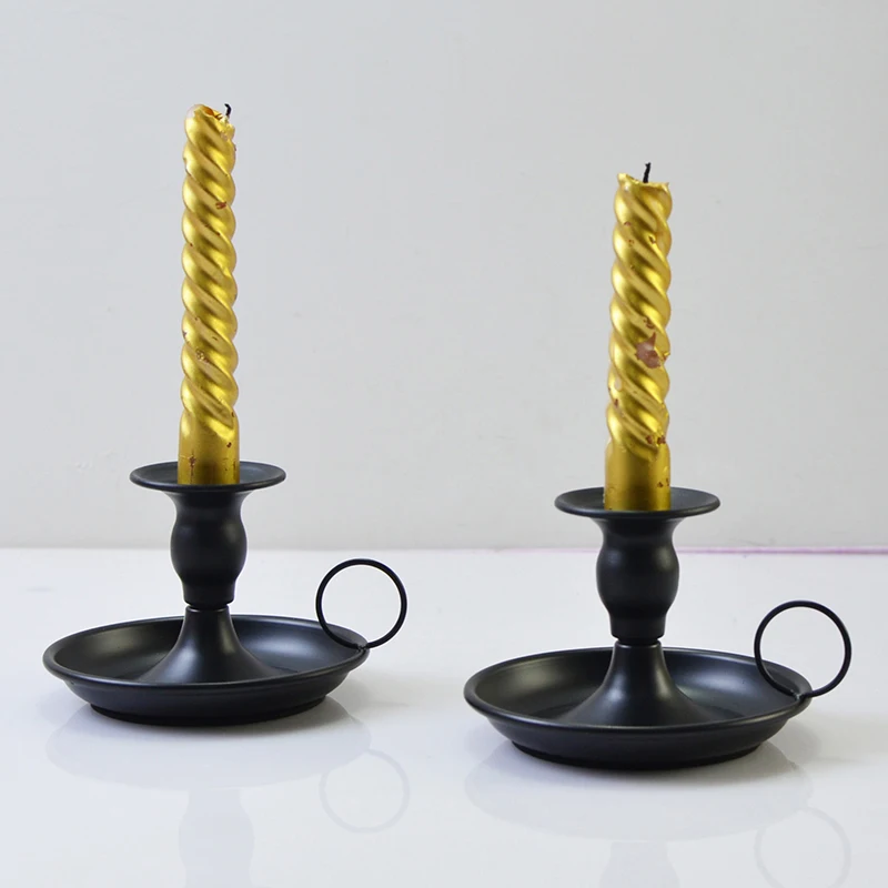 

Romantic Modern Metal Candle Holder Iron Candleholder Candlestick Holder For Wedding Decoration Bar Party Living Room Home Decor