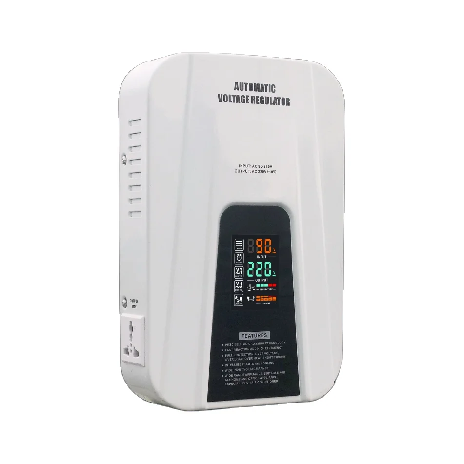 

Servo motor type 10KVA wall mounted Voltage stabilizers regulators