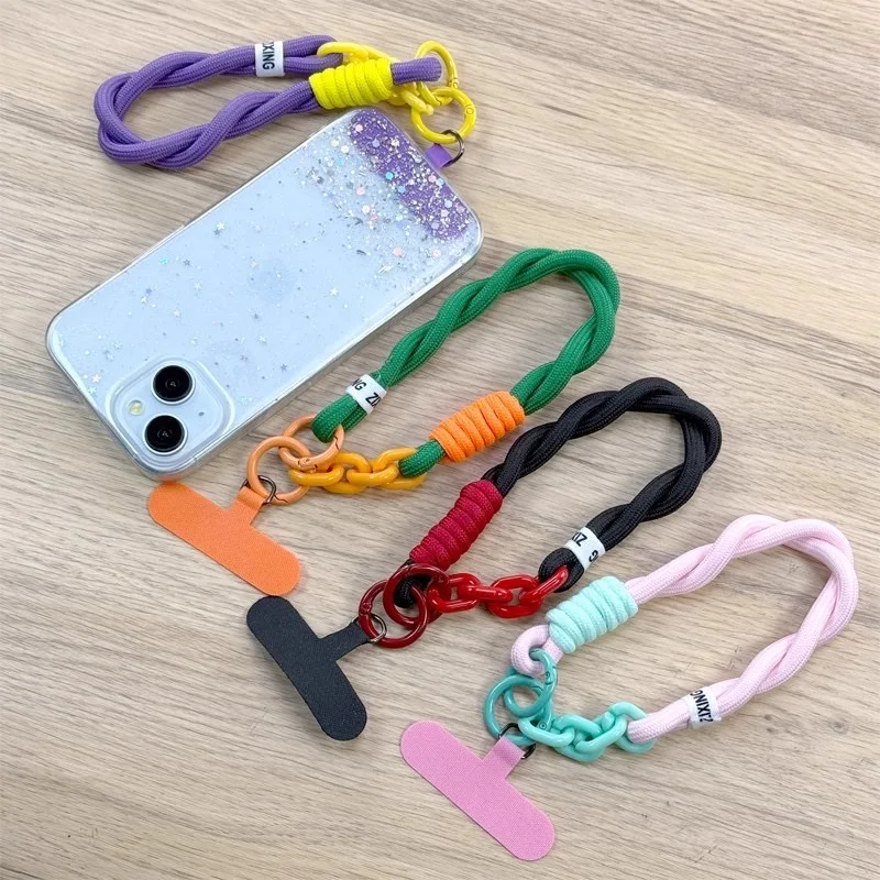 Cute Decorative Mobile Phone Wrist Strap with Anti-Loss Pendant