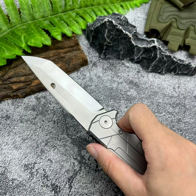 High-hardness Outdoor Wilderness Adventure Survival Pocket Folding Knife Jungle Hunting Combat Utility Knife Self Defense Tools 3
