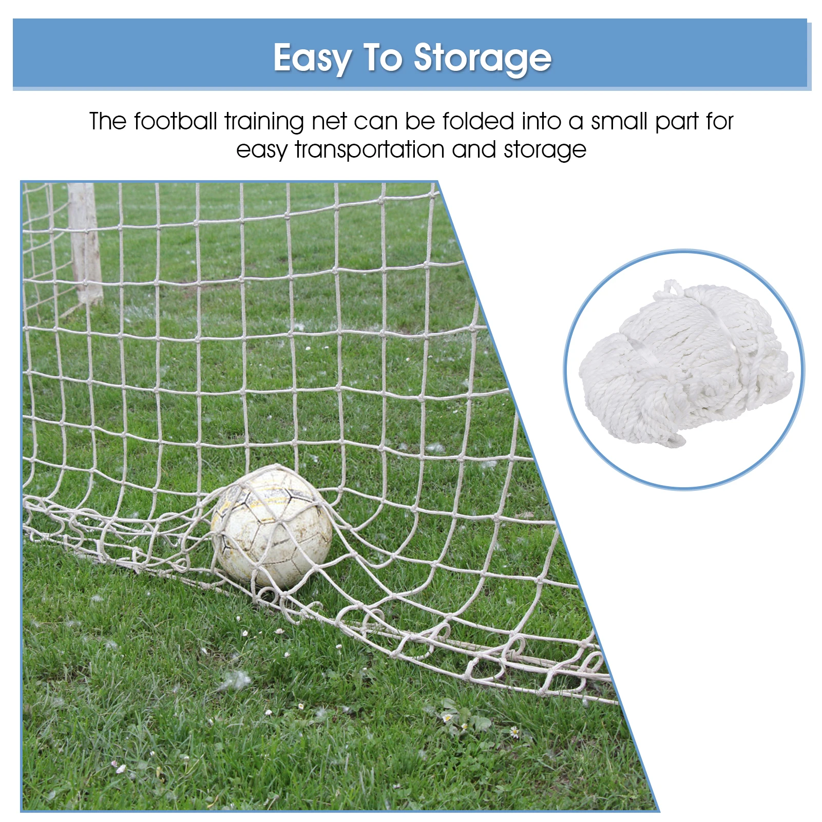 Football Soccer Net Sports Replacement Soccer Goal Post Net for Sports Match Training Goal Post soccer goal net