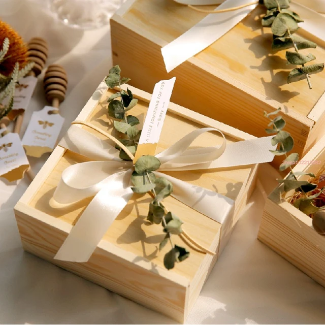 Wooden Gift Box Birthday Christmas Wedding Box Wedding Gift Box Customized  Wedding Hand Gift Wooden Box Small Boxes for Gifts - AliExpress