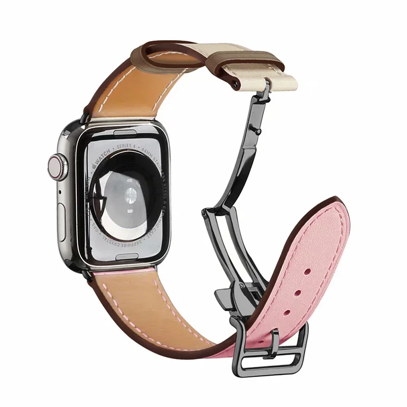 Premium Genuine Leather Watch Strap - Elegant Wristband