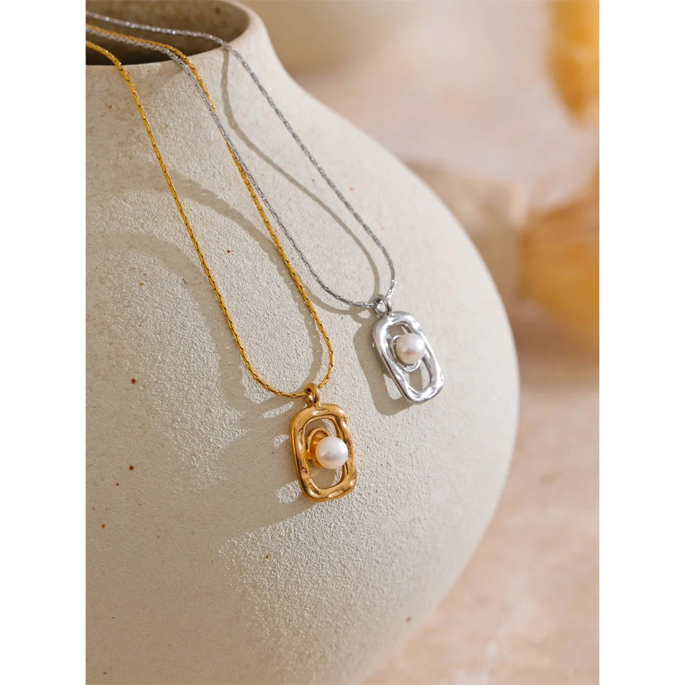 Yhpup Stainless Steel Pendant Necklace