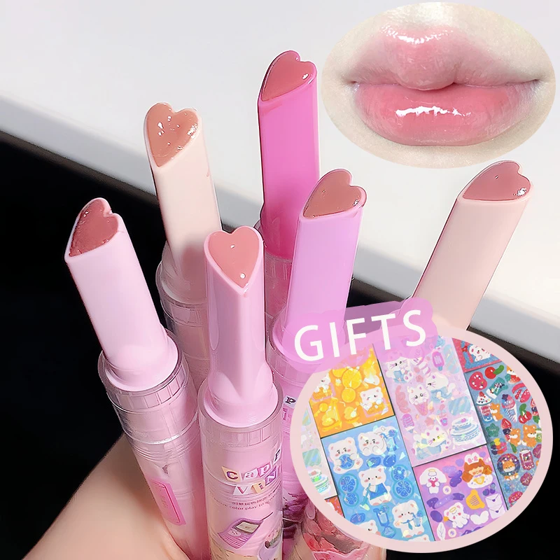 Florte Clear Mirror Lipstick Pencil Waterproof Water Light Lip Glaze Idratante Rossetto Shine Glitter Lip Glaze Trucco Donna