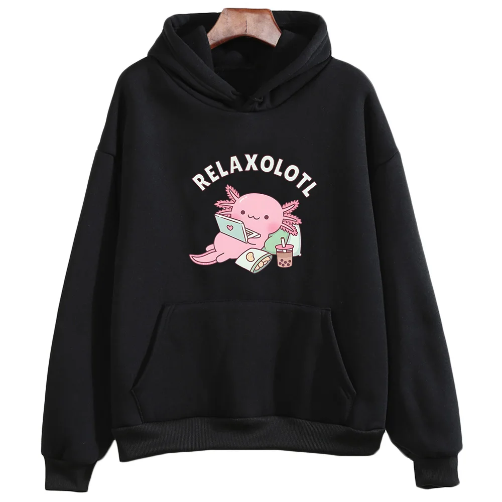 BBob Axolotl feminino Engraçado Hoodies Gráficos, Moletom