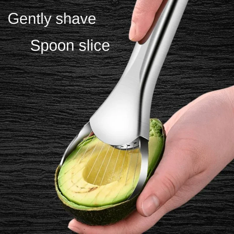 Avocado Knife Gadget Stainless Steel Cutter Kitchen Gadgets Fruit Cutting Artifact for Kitchen and Home Dragon Fruit Slices