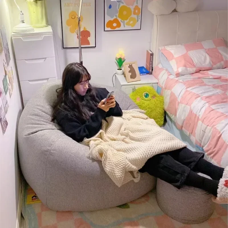 Lazy Sofa Bean Bag Sleepable Small Bedroom Living Room Balcony Tatami Backrest Cushion Single Sofa Chair Living Room Sofas