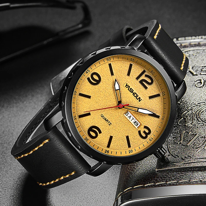 2022 New Simple Men Quartz Wrist Watches for Male Clock Pu Leather Creative Watches Relogio Masculino Wristwatches Gift