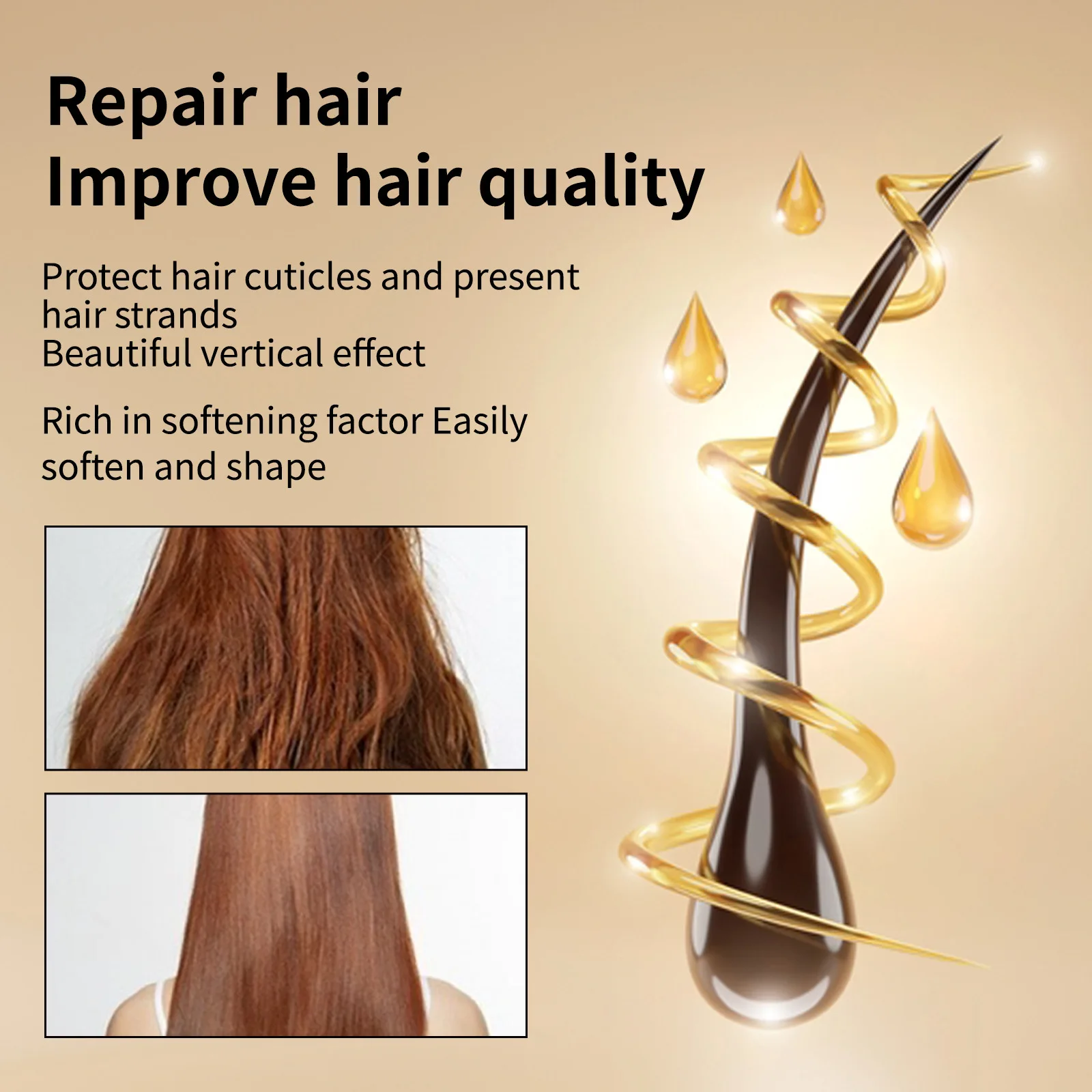 Crema per il trattamento lisciante dei capelli alla cheratina Levigante più veloce Prodotti per la cura dei capelli femminili per la correzione delle proteine del collagene ricci crespi_voghion.com