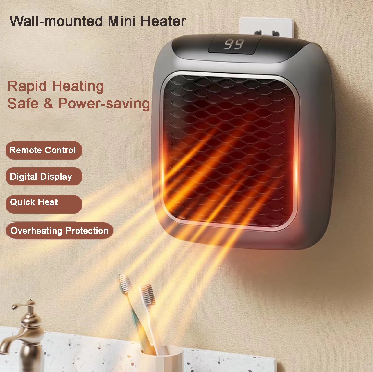 800w elektrische draagbare mini verwarmingsventilatoren binnenkamer 110v/220v afstandsbediening wandkachels kachel radiator warmer machine| | - AliExpress