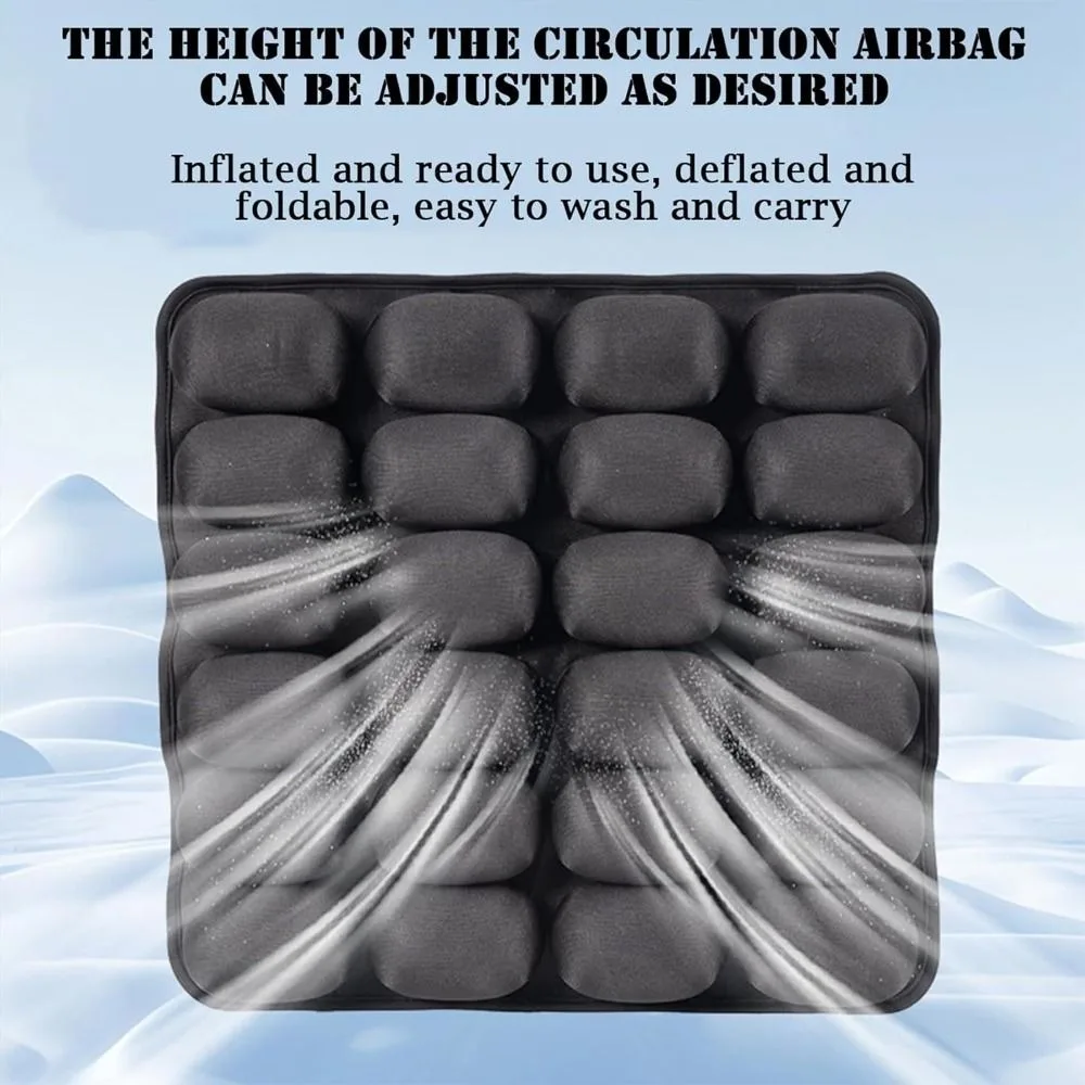 Description Picture 3 of itemNew High Rebound 3D Air Cell Seat Cushion Anti-Slip Anti-bedsore Inflatable Seat Cushion Portable Lightweight Air Bags Cushion