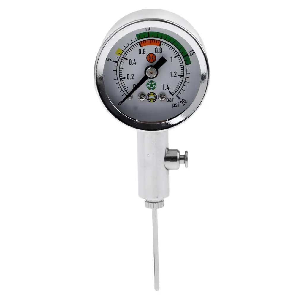 Football Pressure Guage Ball Pressure Reader Basketball Volleyball Barometer