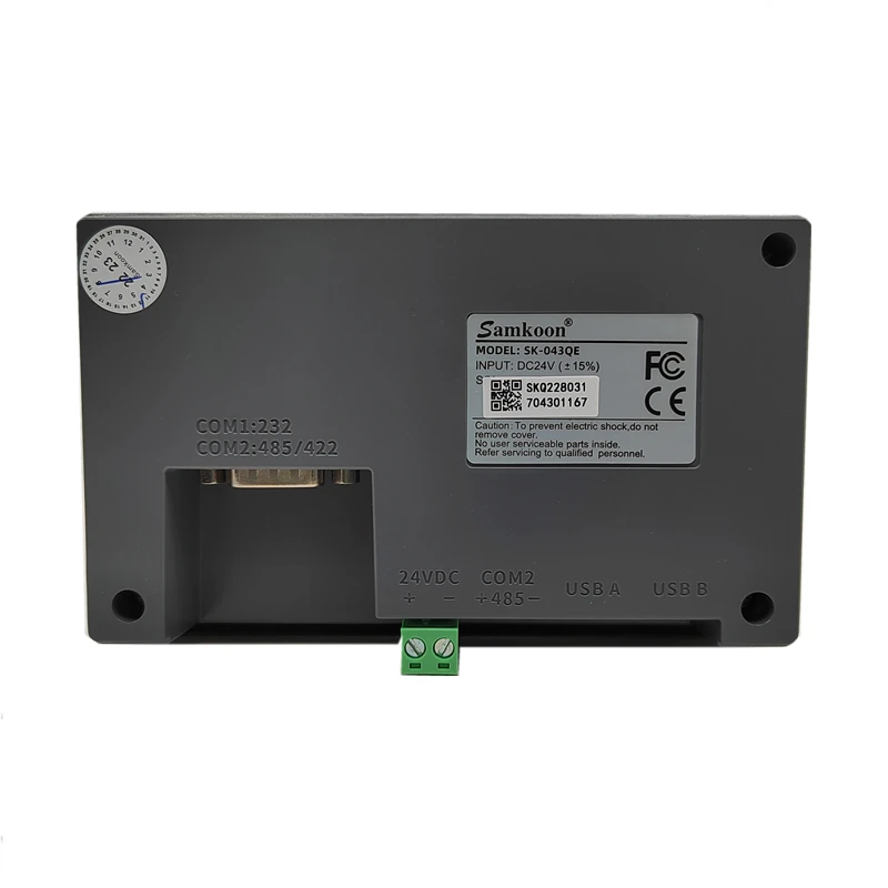 Samkoon SK-043QE DC 24V ġ ũ HMI  ̽: COM1: RS232 COM2: RS485/422, 4.3 ġ