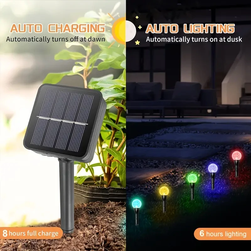 รูปสินค้า ไฟประดับโซลาร์เซลล์ LED ลูกบอล 30 ดวง 8 โหมด