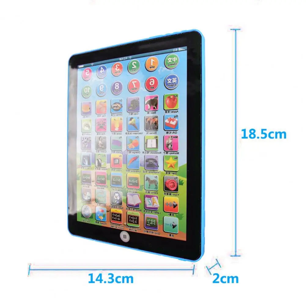 Kids learning tablet Touch Screen Eye Protection ABC Word Song Music Number Learning Electronic Interactive Educational Toy