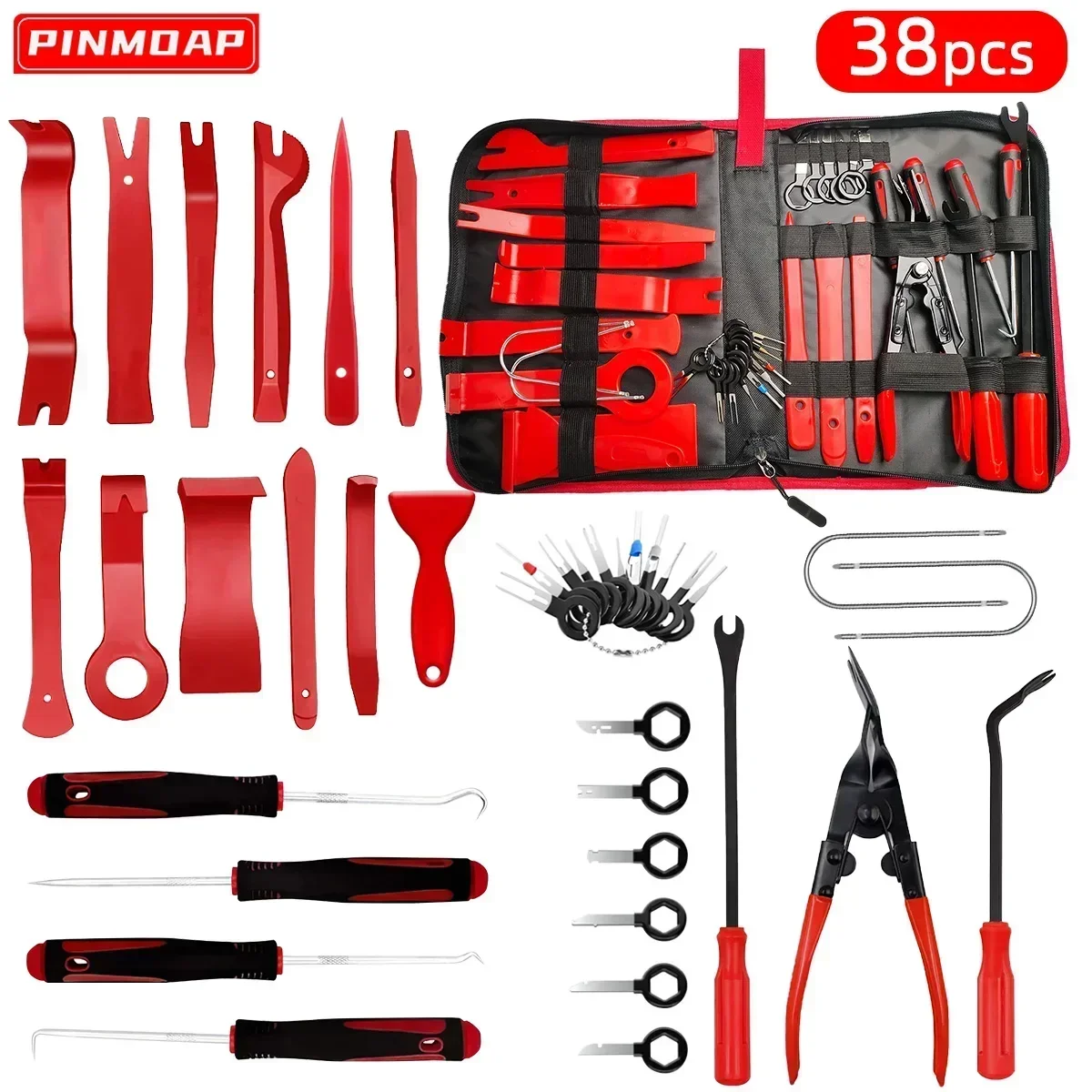 

Hand Tool Set Pry Disassembly Tool Interior Door Clip Panel Trim Dashboard Removal Kit Auto Car Opening Repair Tool Set