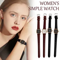 Ladies Watch Leather Strap Analog Quartz Fashion Temperament Ladies Watch Elegant Woman Accessories for Women moda mujeres 2