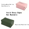 Tissue Box Cover - Bathroom Vanity, Bedside Table, Car Decoration Organizer Modern PU Leather Square Tissue Box Holder 6