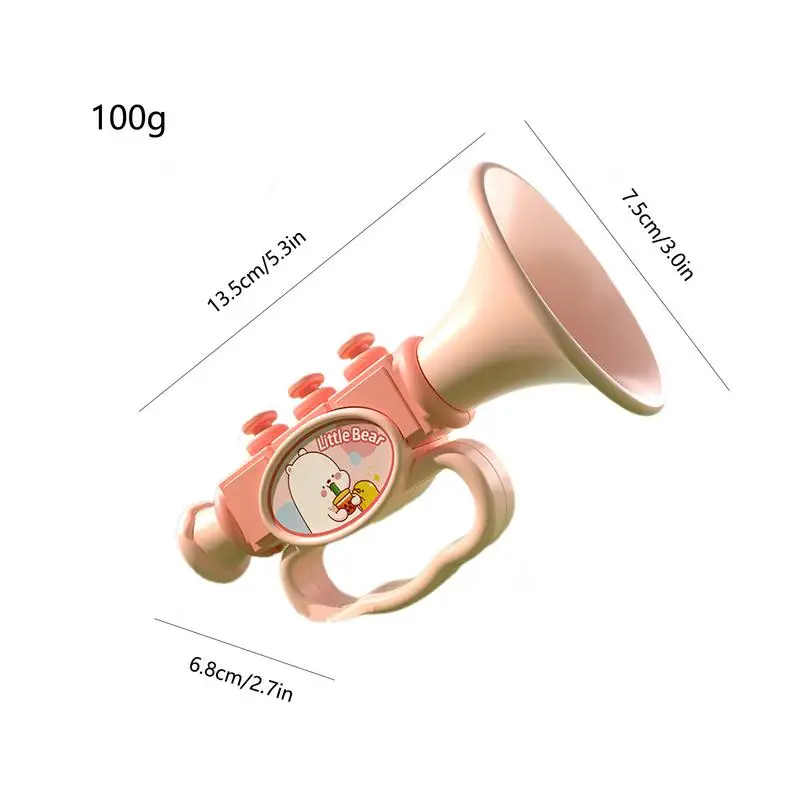 Trumpet Toy Cute Mini Trumpet Cartoon Clarinet Kids Music Instruments Blow Horn & Noise Makers For New Year Parties Kids Events