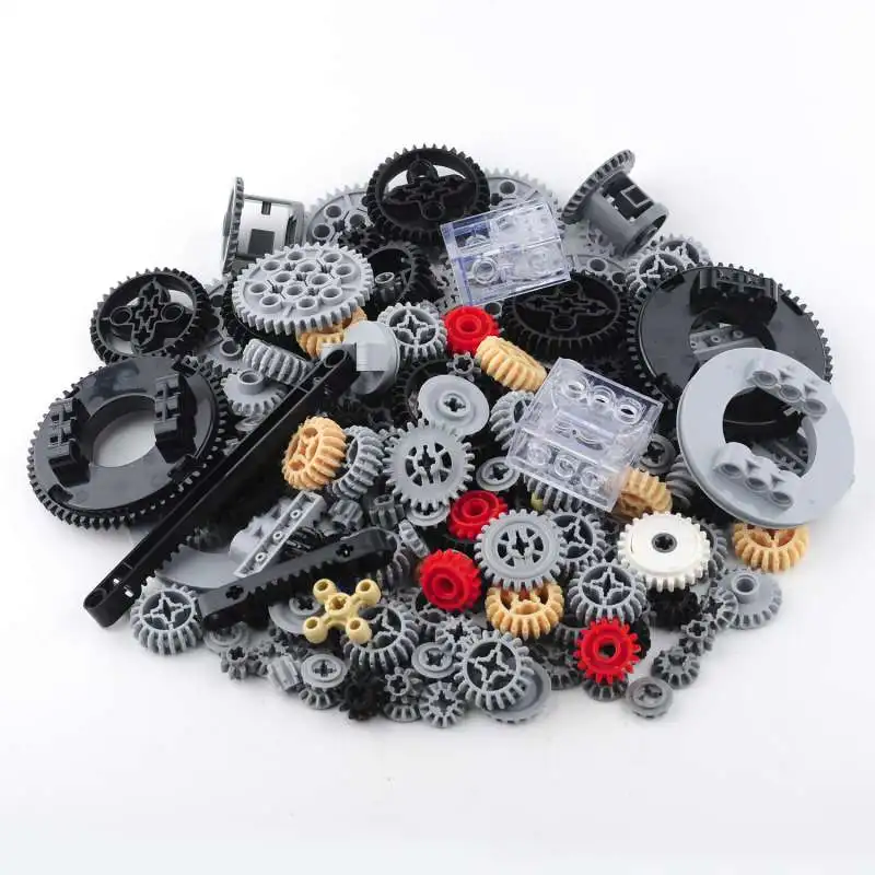 MOC Technical Parts Bulk Pack Suspension Shock Drive Steering Panel Cross Axle Beam Pin Connector Track Wheel Push Rod Gear
