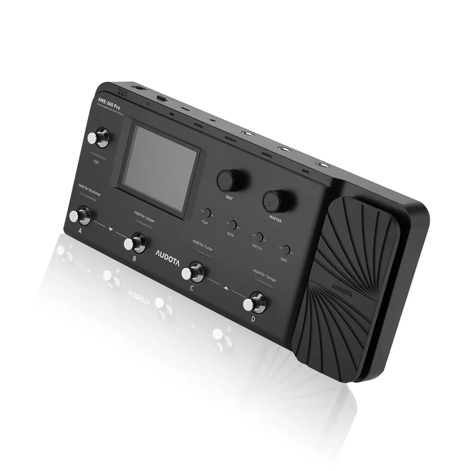 【最新】Audota Ame-200 Pro マルチエフェクター Audota Ame-200 Pro Multi-Effects Pedal W/ Expression Pedal, 200