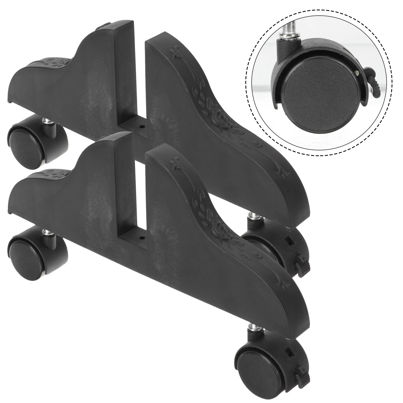 

2 Pcs Room Privacy Screen Clips Office Divider Feet Household Stand Plastic Panel Home Thickened