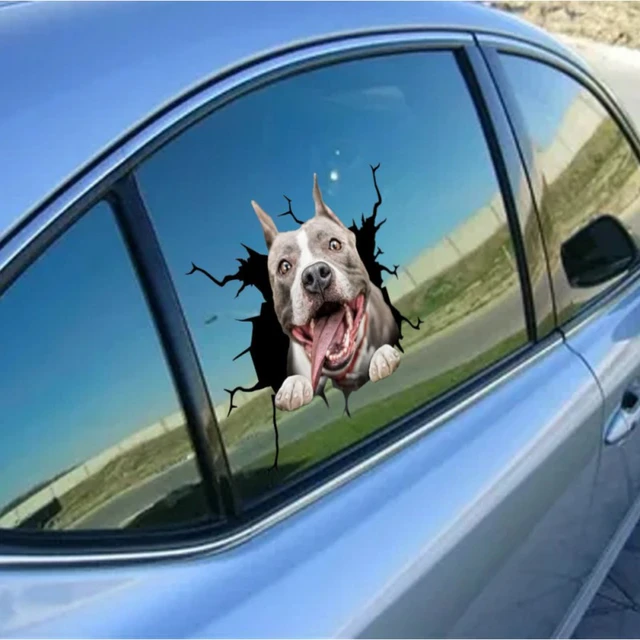 Shopping Hund Crack Car Aufkleber Lustiges Tier Wallpaper Fenster