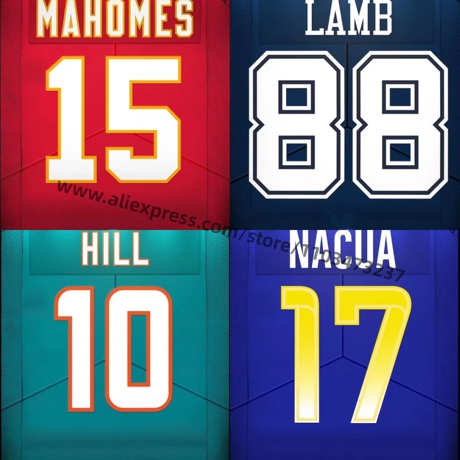 Hot Selling Embroidery Pittsburgh City American Football Jersey Name No. 90 T.J. Watt 2 Justin Fields 3 Russell Wilson Shirts