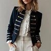 Vintage British Coat Women Autumn European American Fashion Slim Fit Top Elegant All-match Double Breasted Jackets Outerwear