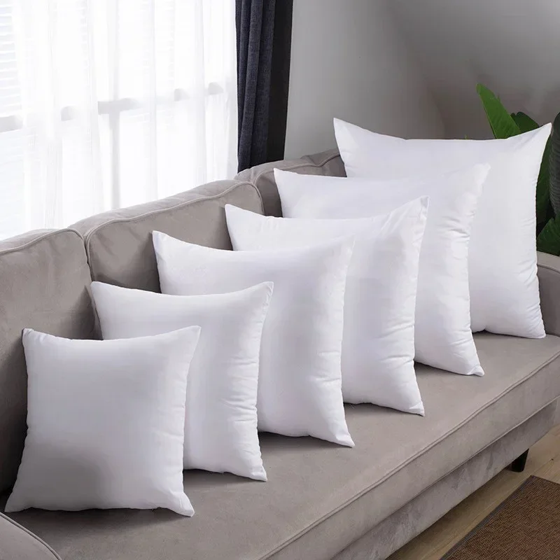 

4pcs Pillow Core Chair Cushion Inner Filling Pillow Cores for Home Sofa Car Soft PP Cotton Seat Cushions Insert Square Cores