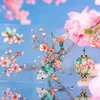1Roll Cherry Blossom Love Song Landscaping Tape Handbook Base Collage European DIY Adhesives Supplies Scrapbooking 60mm*2m 1