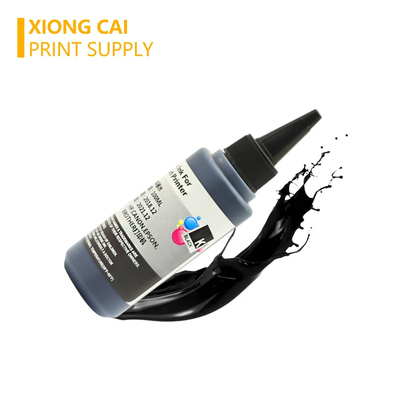 5 Bottles 4 Colors Universal Ink Compatible for Epson for Canon Brother Hp all models Inkjet Printers