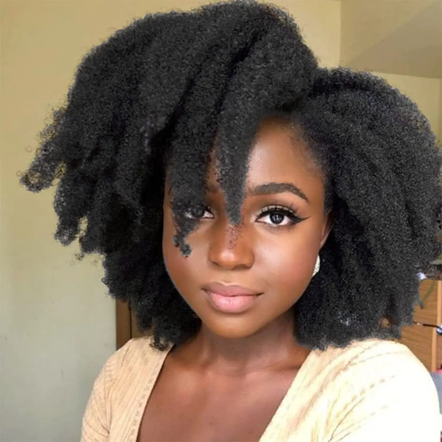 8 Inch Short Soft Afro Kinky Marley Braiding Hair Afro Kinky Twist Crochet Braids Synthetic Fiber Hair Extensions for Women