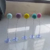 Interactive Cat Toy with Plush Ball and Spring Mechanism, Cute High Elasticity Pet Supplies, Multi-purpose Cat Toy for Home Use 2